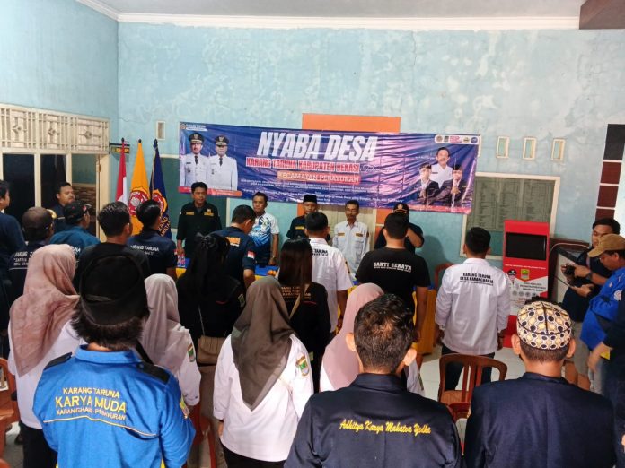 SABA DESA : Karang Taruna Kabupaten Bekasi mengunjungi Kecamatan Pebayuran dalam kegiatan Saba Desa